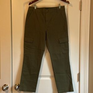 J. Crew Olive Green Cargo Pants Size 8